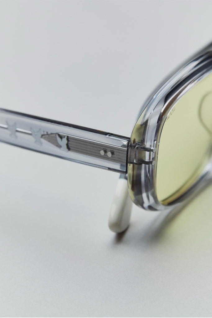 "MASU X BLANC" OVAL SHAPE SUNGLASSES - GRAY MARBLE / M25K6OJ003-MASU Official Online Store